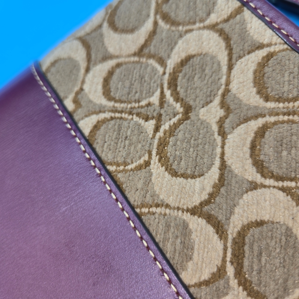 Coach Purple and Brown Women's Bag - Picture 12 of 12